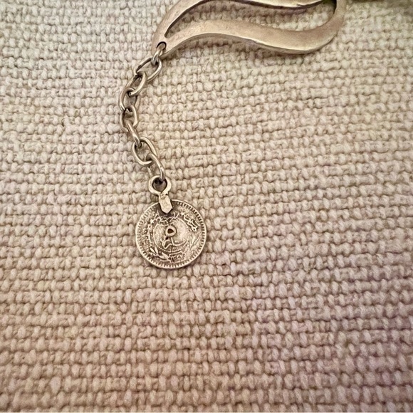 Silver Tone Geometric Wave Chain Link Boho Bracelet - Picture 2 of 6